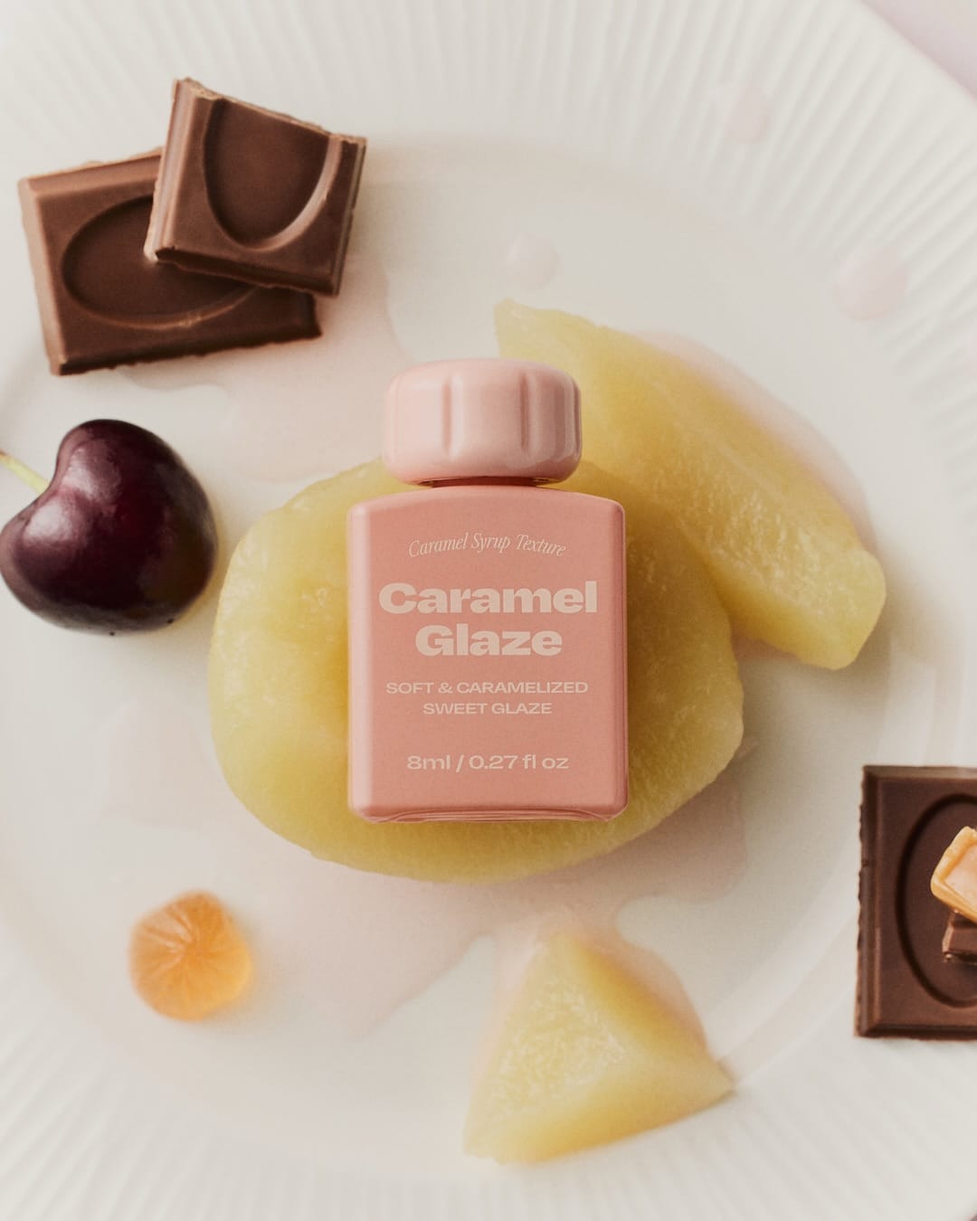 Alternative Stereo product photo: blush pink, dusty rose and caramel nude, plastic, soft light, image 1 of 7