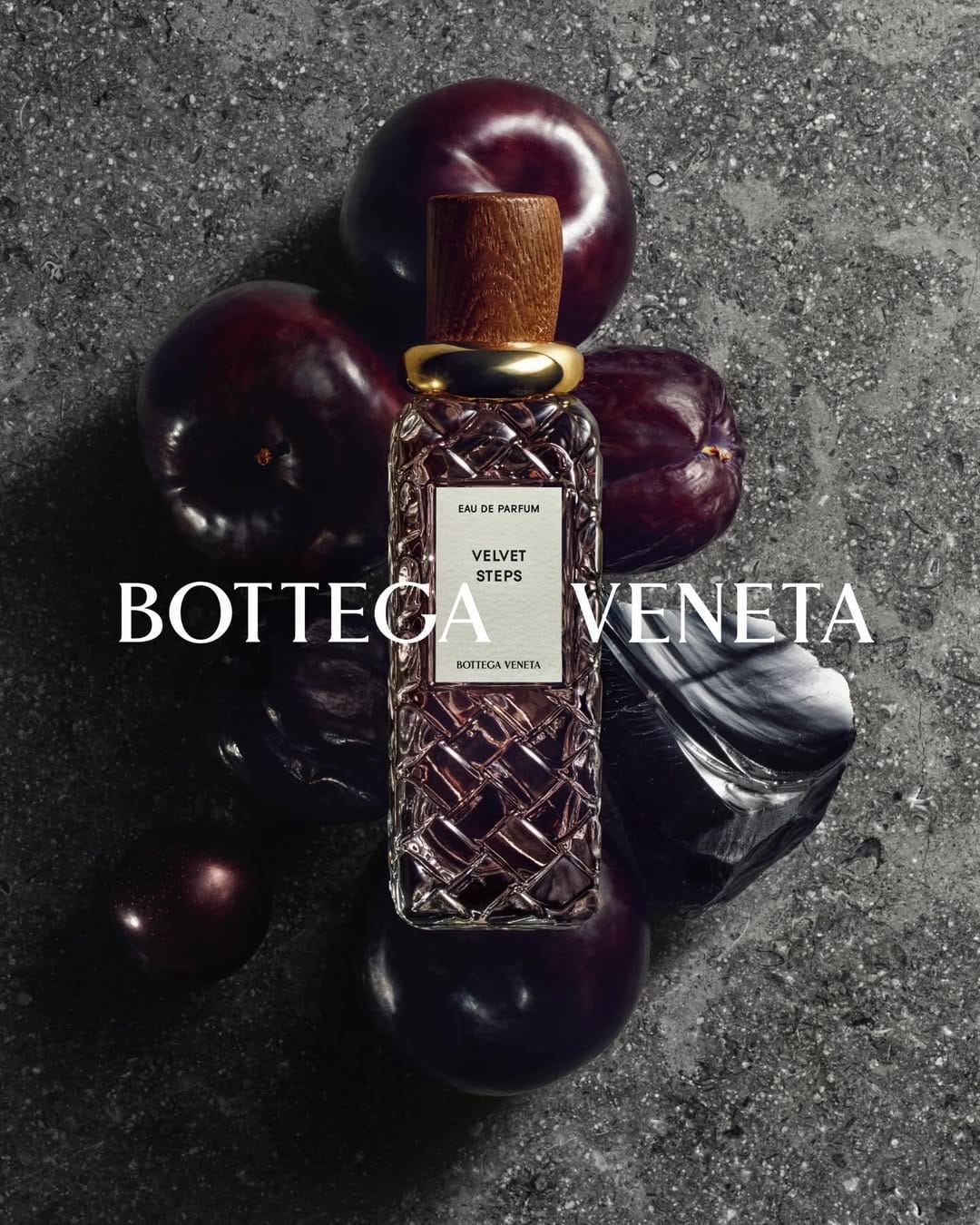 Bottega Veneta Alta Collection product photo: amber, walnut wood and clear cut glass, glass and stone, dramatic light, image 8 of 9