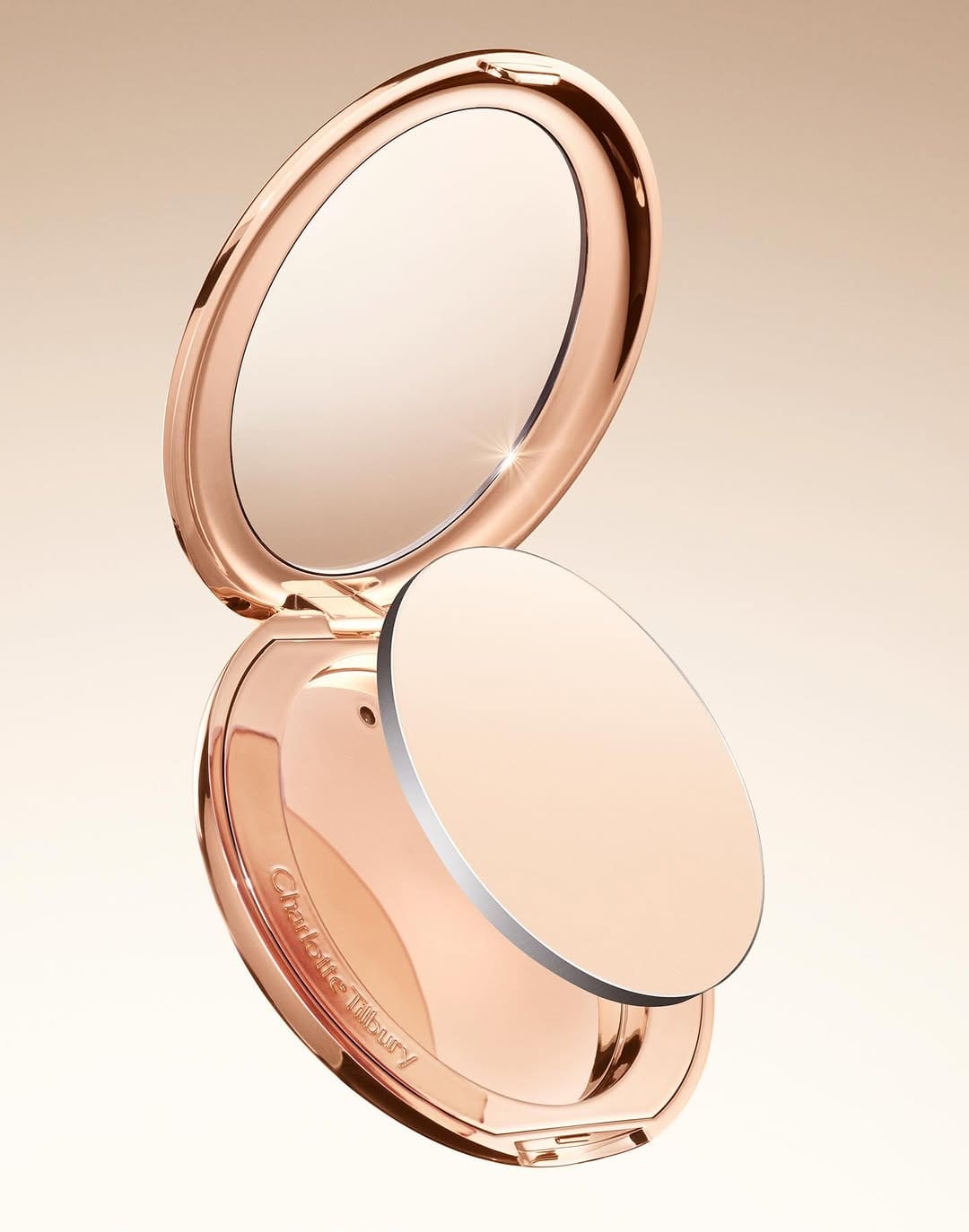 Charlotte Tilbury product photo: champagne beige, rose gold and bronze, metal, soft light, image 5 of 5