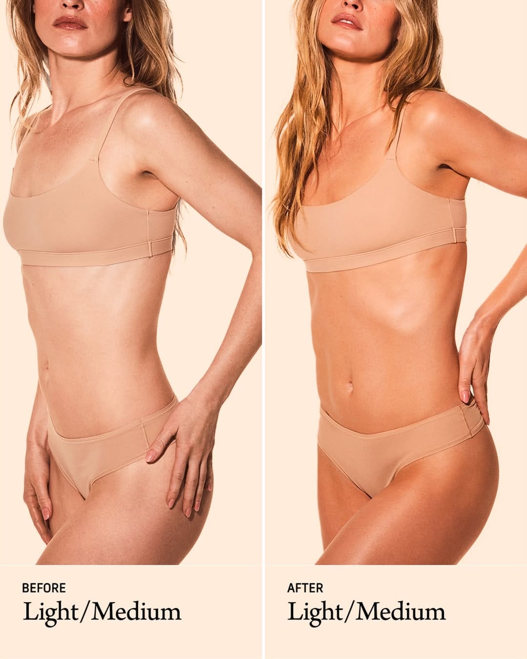 CYKLAR bodycare product photo: bronze brown, caramel tan and cream, plastic and skin, studio light, image 5 of 5
