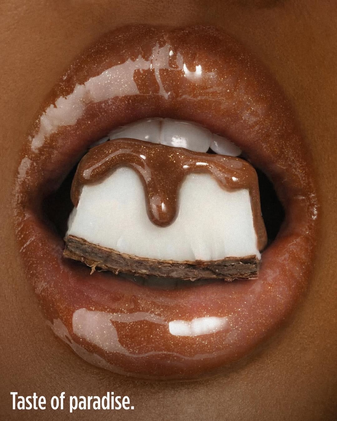 Gisou Tropical Honey Lip Oils product photo: cocoa brown, honey gold and clear glass, glass, soft light, image 6 of 9
