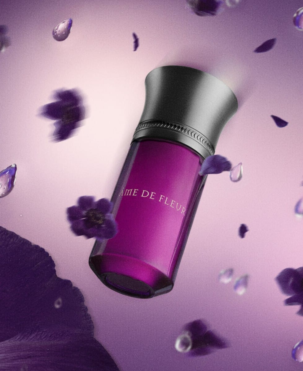 Les Liquides Imaginaires product photo: violet and gunmetal grey, glass, soft light, image 3 of 3