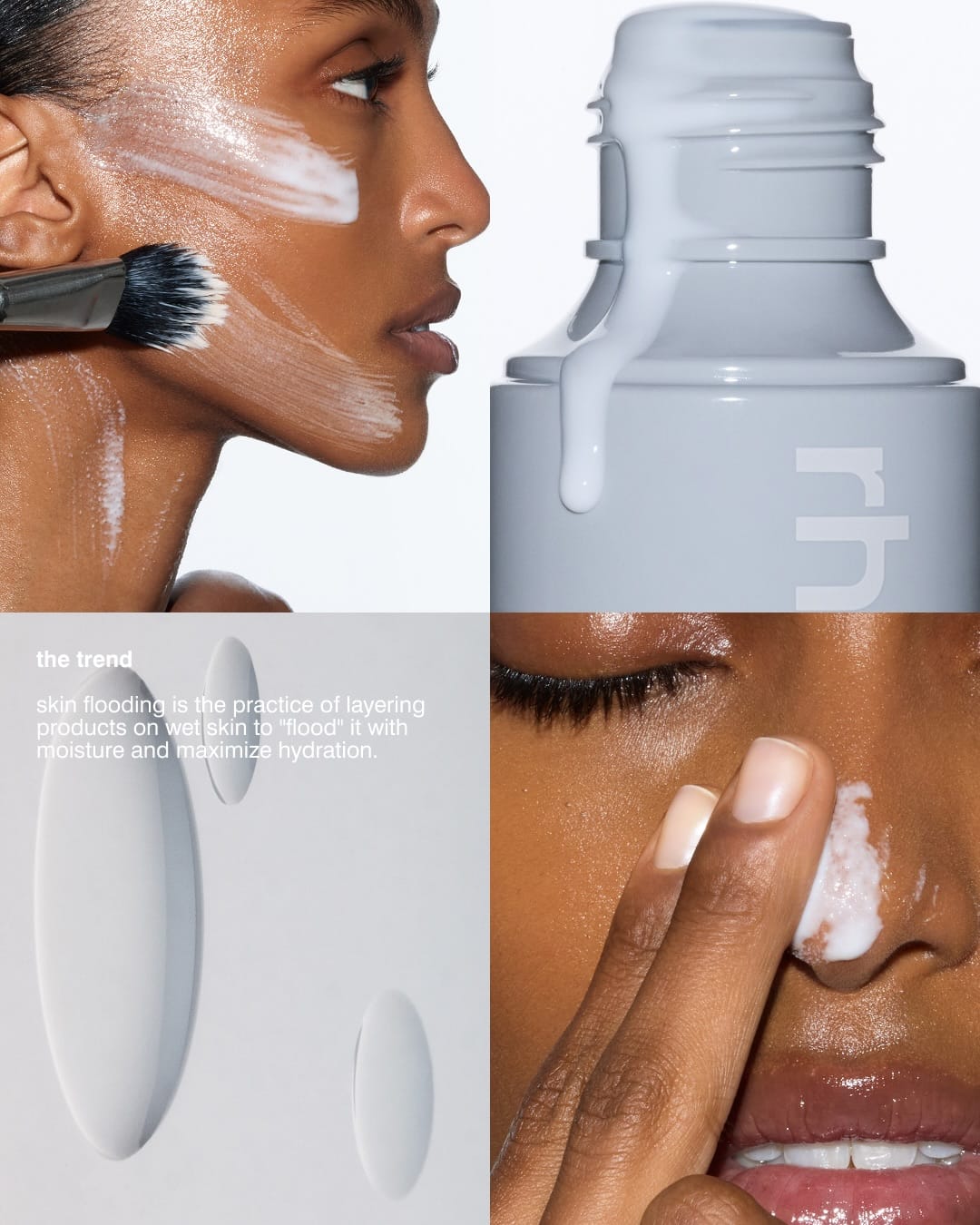 Rhode Skin product photo: soft grey and milk white, plastic and skin, studio light, image 3 of 4