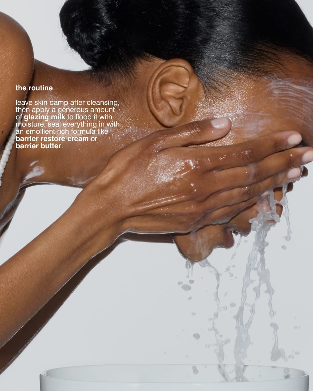 Rhode Skin product photo: soft grey and milk white, plastic and skin, studio light, image 4 of 4
