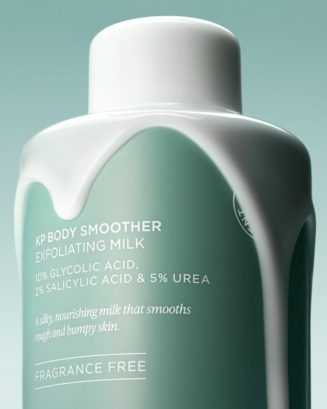 Saltair body care product photo: sage green and white cap, plastic, soft light, image 3 of 3